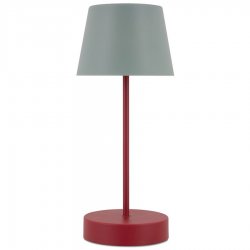 Лампа настольная oscar usb, 14,5х14,5х34 см, красная