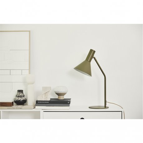 Лампа настольная lyss, 50х25хD18 см, оливковая матовая
