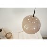 Лампа подвесная ball, 16хD18 см, пудровая глянцевая, черный шнур
