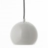 Лампа подвесная ball, 16хD18 см, светло-серая глянцевая, черный шнур
