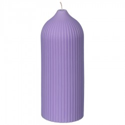 Свеча декоративная цвета лаванды из коллекции edge, 16,5см