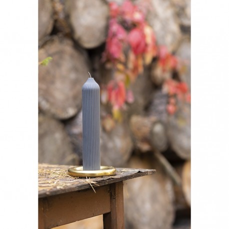 Подсвечник круглый с титановым покрытием из коллекции edge, 12 см