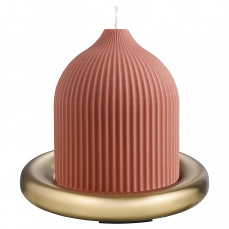 Подсвечник круглый с титановым покрытием из коллекции edge, 12 см