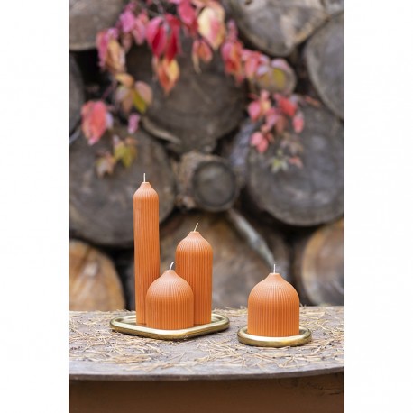 Подсвечник круглый с титановым покрытием из коллекции edge, 12 см