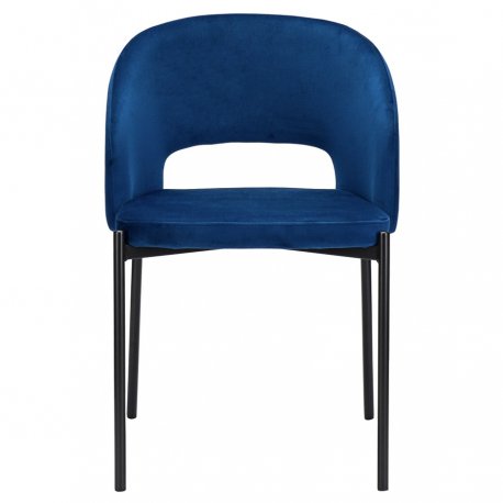 Кресло earl, велюр, темно-синее
