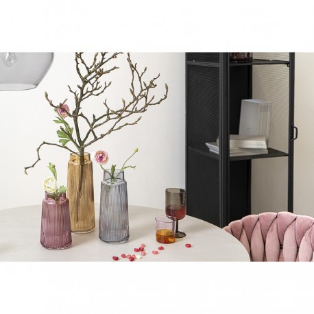 Ваза noemi, 24 см, серо-синяя