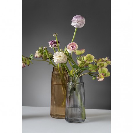 Ваза noemi, 24 см, серо-синяя