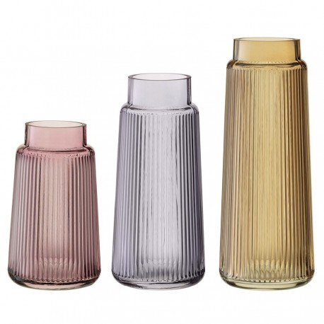 Ваза noemi, 24 см, серо-синяя