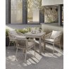 Стол обеденный leif, 80х80 см, серо-бежевый