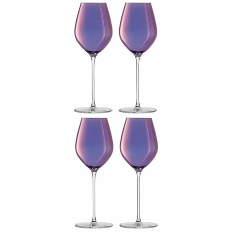 Набор бокалов для шампанского aurora, 285 мл, фиолетовый, 4 шт