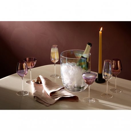 Набор бокалов для шампанского aurora, 285 мл, фиолетовый, 4 шт