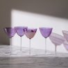 Набор бокалов для мартини aurora, 195 мл, фиолетовый, 4 шт