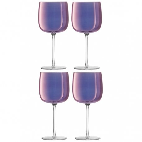 Набор бокалов для вина aurora, 450 мл, фиолетовый, 4 шт