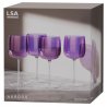 Набор бокалов для вина aurora, 450 мл, фиолетовый, 4 шт