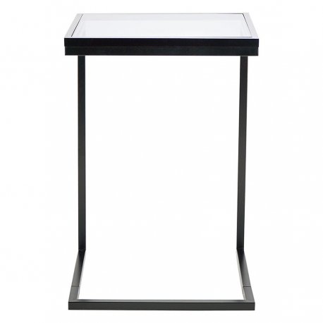 Столик кофейный gabbrini, 39х39х58 см, темное стекло
