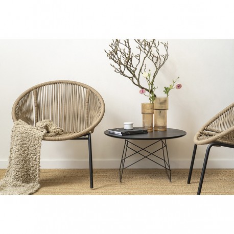 Ваза ivet, 30 см, бежевая