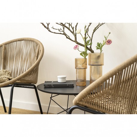 Ваза ivet, 30 см, бежевая