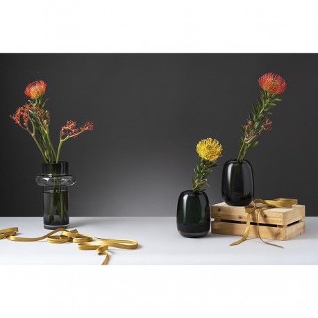 Ваза vayr, 26 см, серая