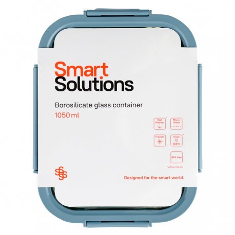 Контейнер для запекания, хранения и переноски продуктов в чехле smart solutions, 1050 мл, синий