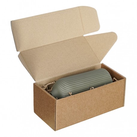 Свеча декоративная цвета шалфея из коллекции edge, 16,5см