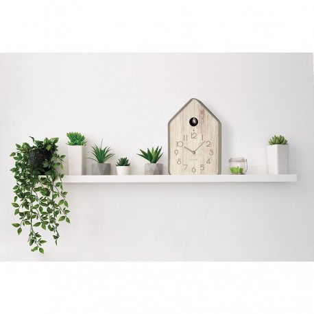 Часы настенные с маятником qq-up, серо-бежевые