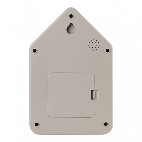 Часы настенные с маятником qq-up, серо-бежевые