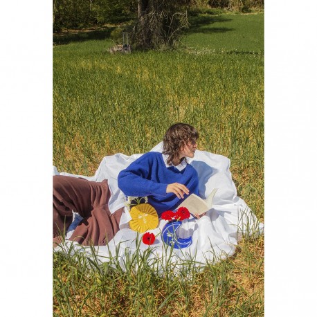 Ваза для цветов moon, 18 см, синяя