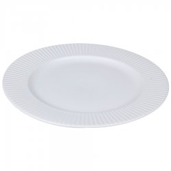 Набор обеденных тарелок soft ripples, D27 см, белые, 2 шт