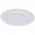 Набор обеденных тарелок soft ripples, D27 см, белые, 2 шт