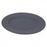 Набор обеденных тарелок soft ripples, D27 см, серые, 2 шт