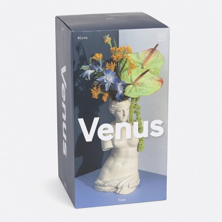 Ваза для цветов venus, 31 см, белая