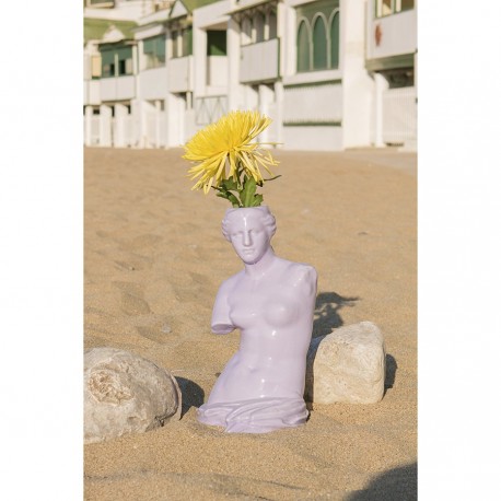 Ваза для цветов venus, 31 см, лиловая