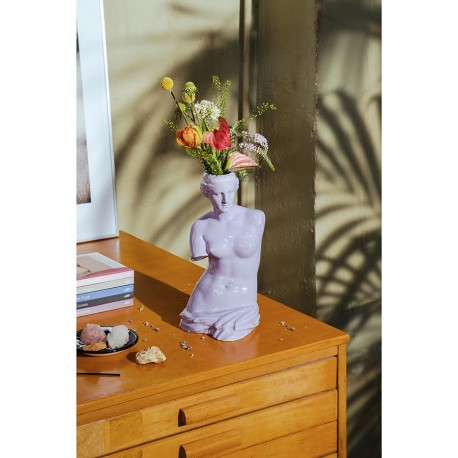 Ваза для цветов venus, 31 см, лиловая