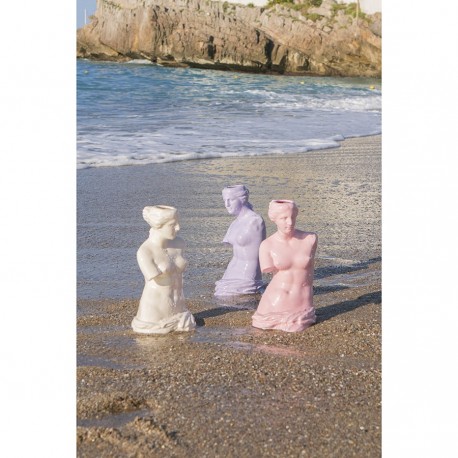 Ваза для цветов venus, 31 см, розовая