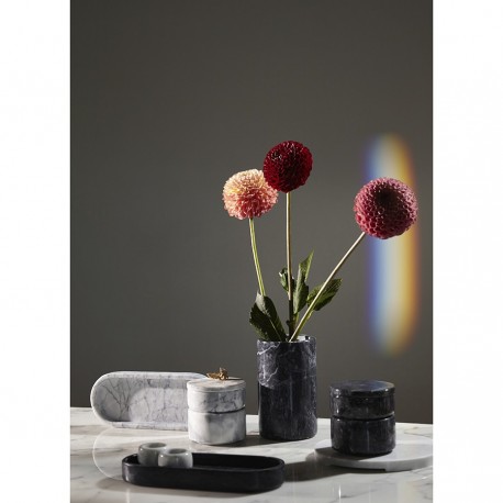 Поднос marm, 25х10 см, белый мрамор