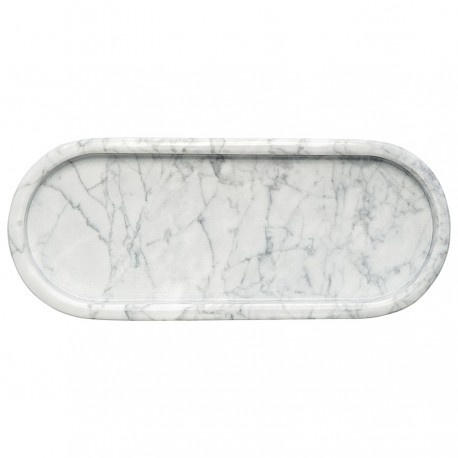 Поднос marm, 25х10 см, белый мрамор