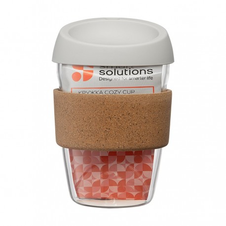 Кружка cozy cup, 350 мл, светло-серая