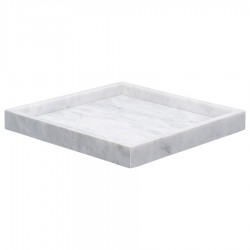 Поднос marm, 25х25 см, белый мрамор