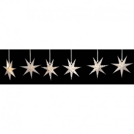 Набор декоративных елочных украшений stars, 6 шт