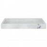 Поднос marm, 28х20 см, белый мрамор