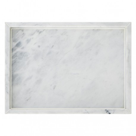Поднос marm, 28х20 см, белый мрамор