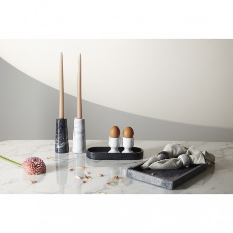 Поднос marm, 28х20 см, черный мрамор