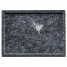 Поднос marm, 28х20 см, черный мрамор