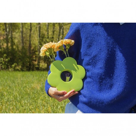 Ваза для цветов daisy, 20 см, зеленая