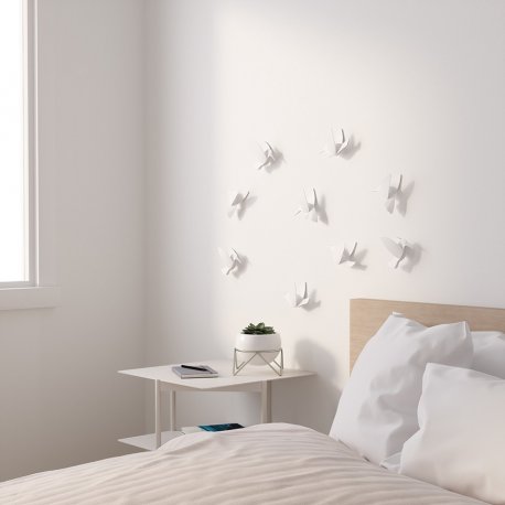 Декор для стен hummingbird, белый, 9 эл