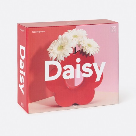 Ваза для цветов daisy, 20 см, красная