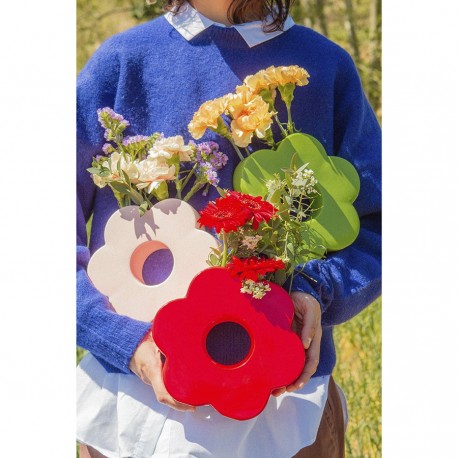 Ваза для цветов daisy, 20 см, розовая