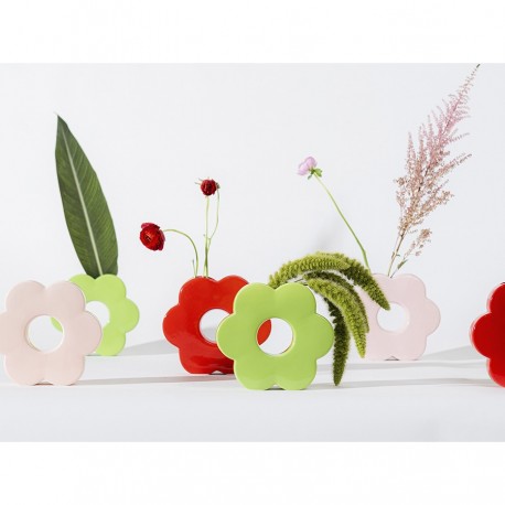 Ваза для цветов daisy, 20 см, розовая