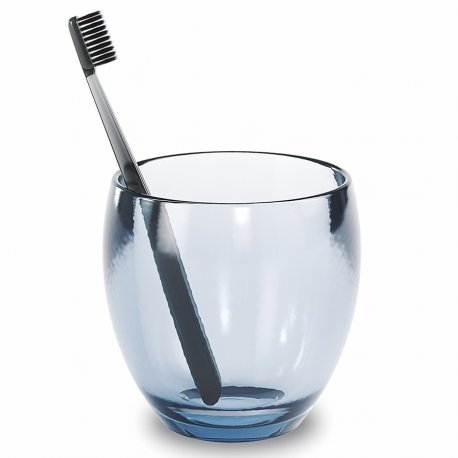 Стакан для зубных щеток droplet, синий, акрил