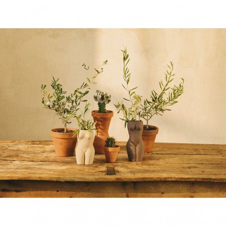 Ваза для цветов body, black, 23 см